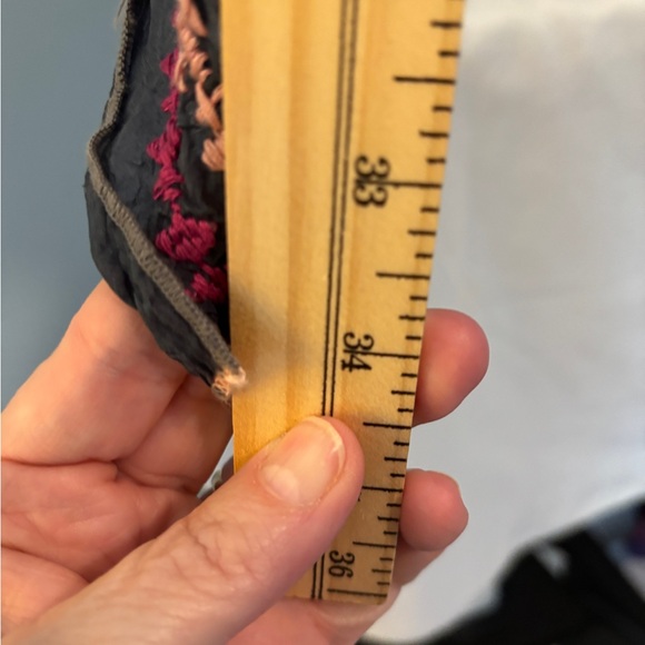 Johnny Was boho tunic embroidered flowers *flaw- bleach spots* upcycled? Sz med - Picture 5 of 11